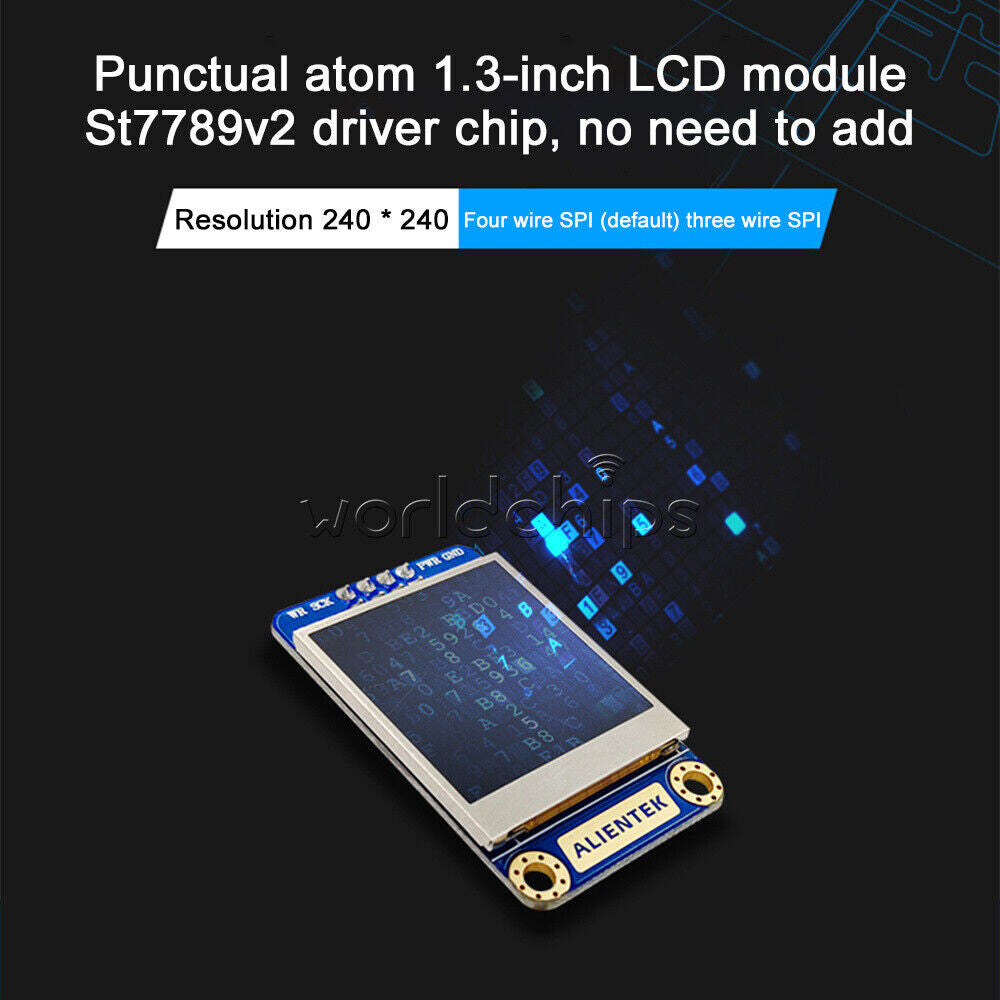 1.3" TFT LCD liquid crystal display module ST7789 Drives IPS 8Pin 4Wire SPI Port
