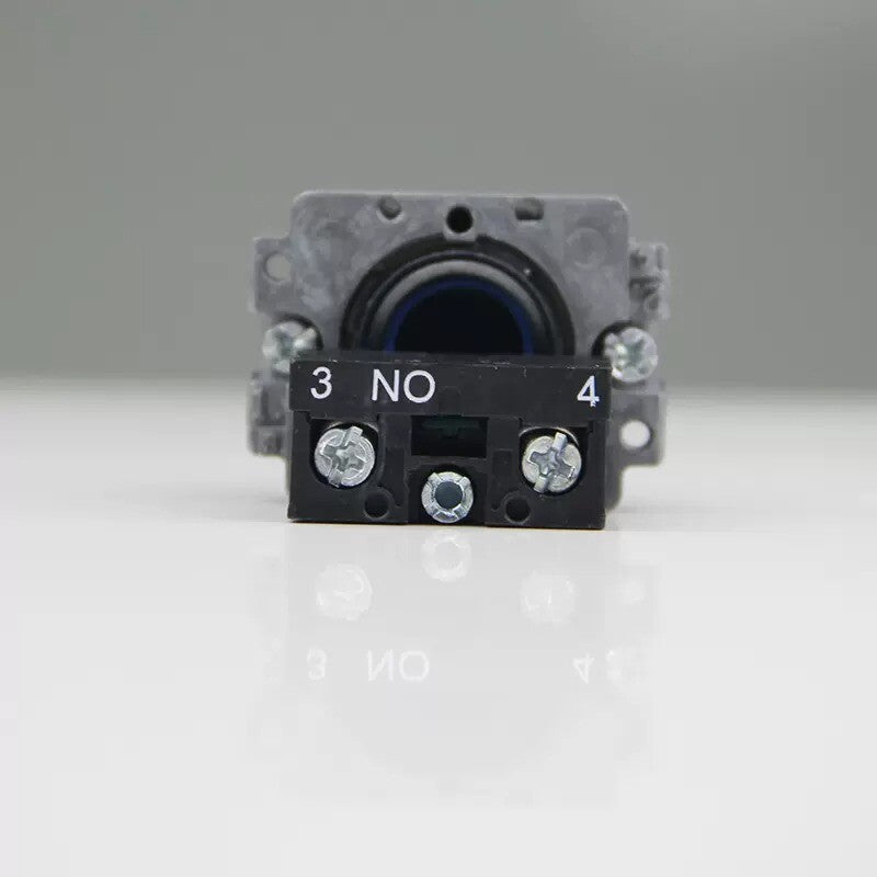 2/Piece  Flat Head Self Reset Button Switch XB2BA61C XB2-BA61C Blue 1NO