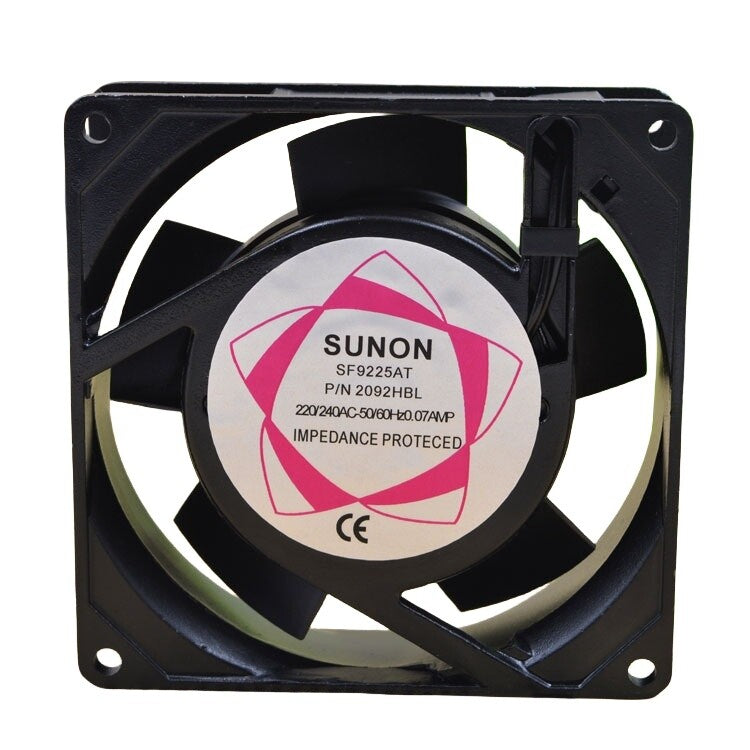 SUNON SF9225AT P/N 2092HBL 220-240V 0.07A 9025 9CM Cabinet Cooling Fan
