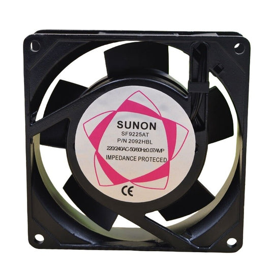SUNON SF9225AT P/N 2092HBL 220-240V 0.07A 9025 9CM Cabinet Cooling Fan
