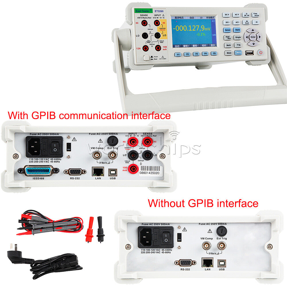 Digital ET3260 Desktop Multimeter Automatic 22,000 Counts 12 Basic Measurement S
