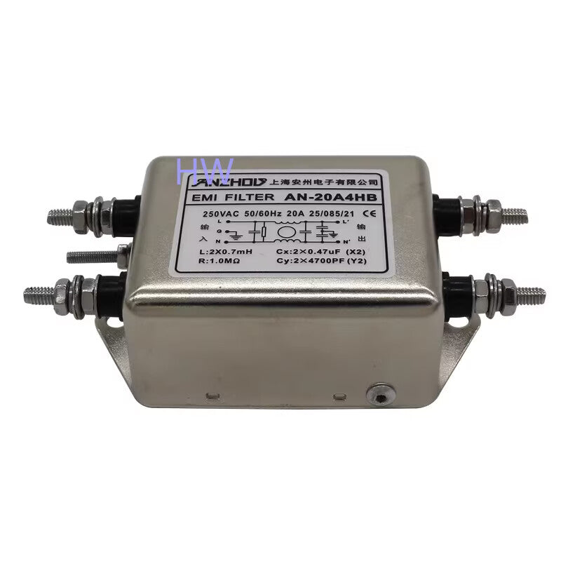 1PC  20A 250V AN-20A4HB EMI Power Filter Noise Filter Frequency Components