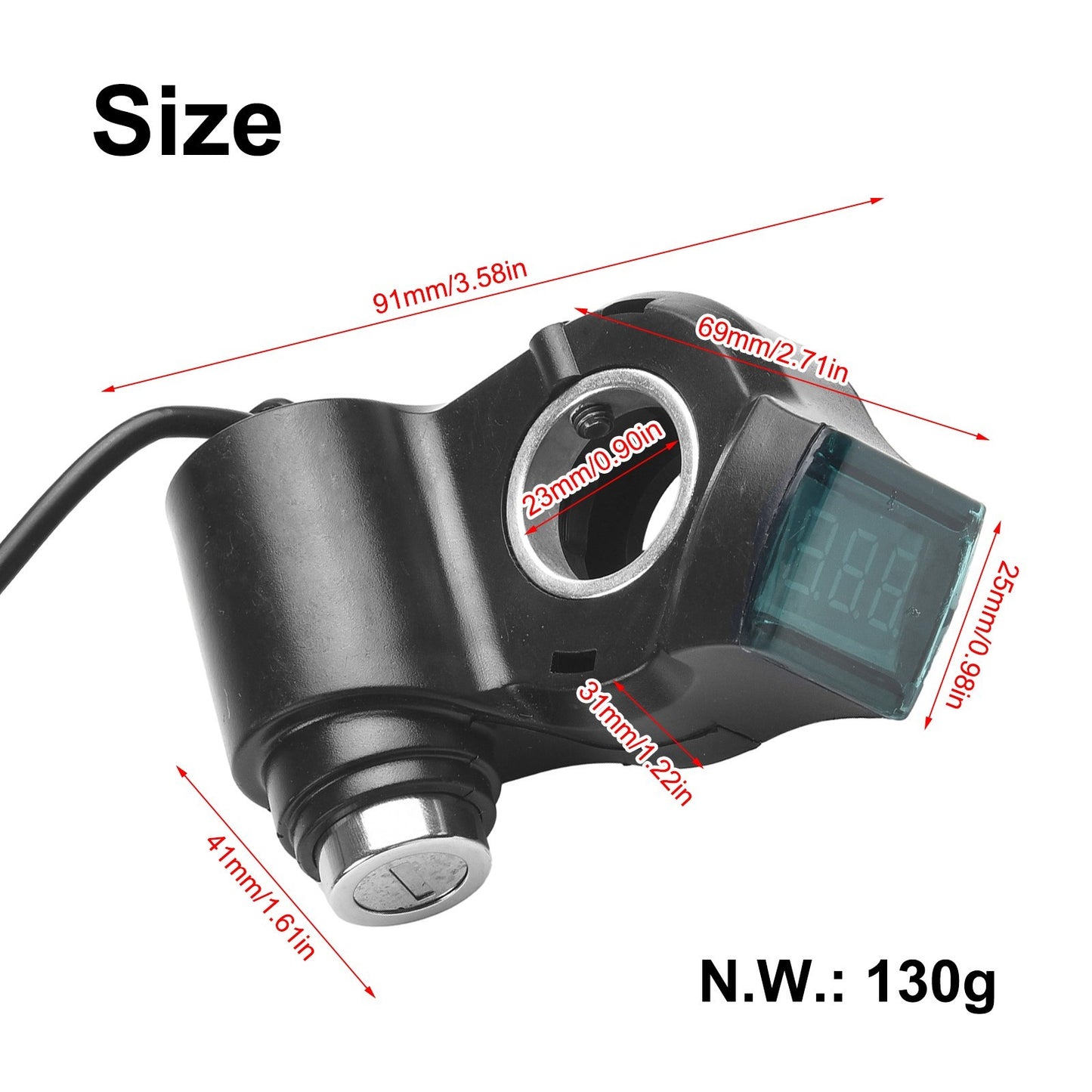 Ignition Voltmeter Power Switch Power Switch With Keys E-bike Accessories