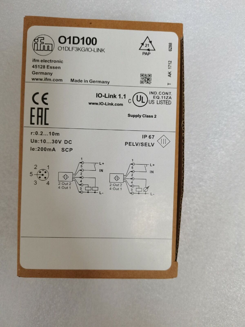 1pcs IFM Sensor O1D100