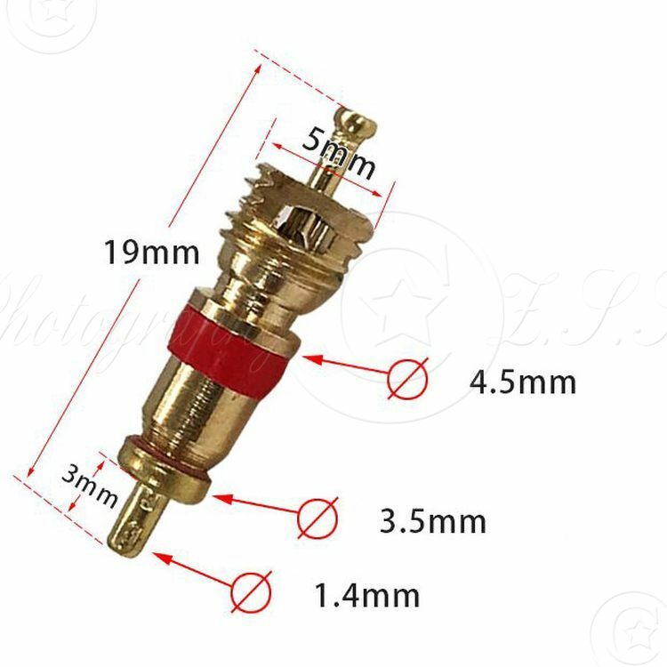 10x American Bike Valve Core+Wrench+Caps for Bicycle Inner Tube Repair Tools Set