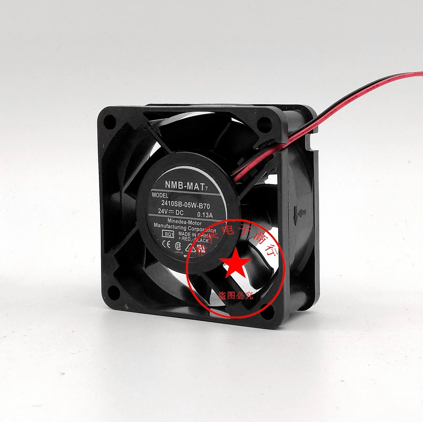 1pc  Cooling fan 2410SB-05W-B70 24V 0.13A 60*60*25mm 2-wire