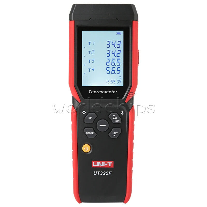 UNI-T UT325F Smart Digital 4Ch Thermocouple Thermometer Bluetooth APP Control