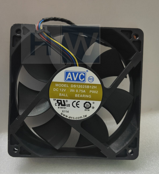 AVC 120mm x 25mm High Airflow PWM Fan 104 CFM 4 Pin DS12025B12H 0.75A 12V