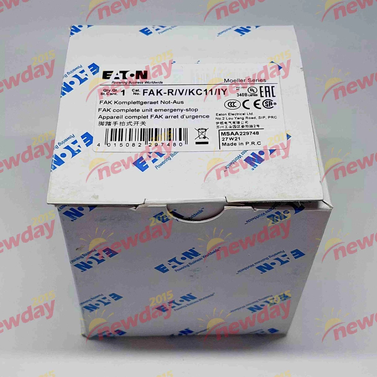 Moeller Emergency Stop Button Actuator Palm Switch FAK-R/V/KC11/IY