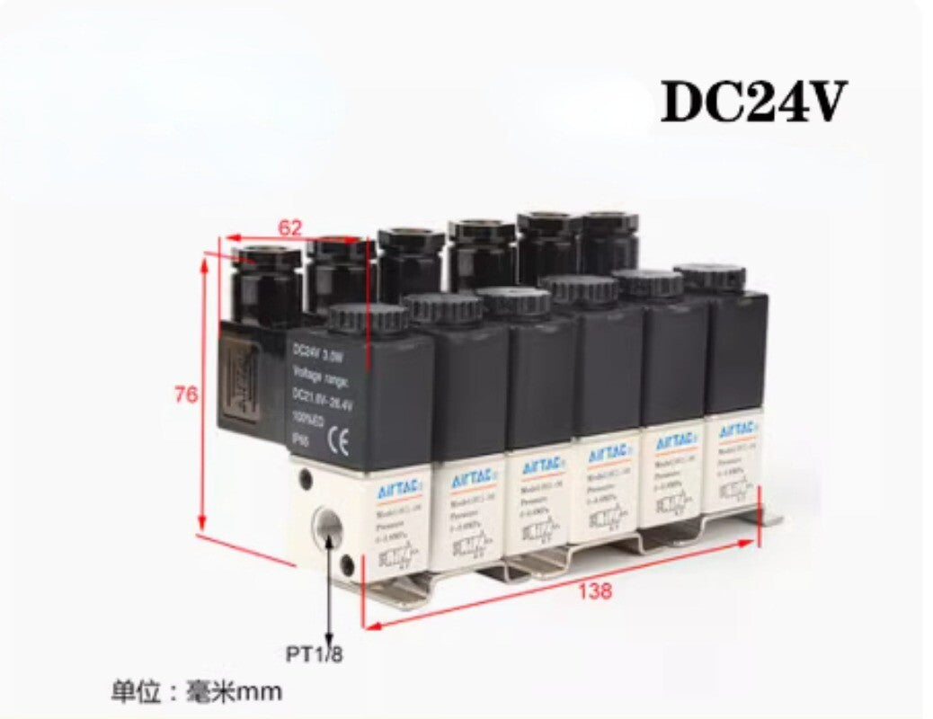 1pcs AirTAC Solenoid Valve 3V106B6F Integral Valves DC24V