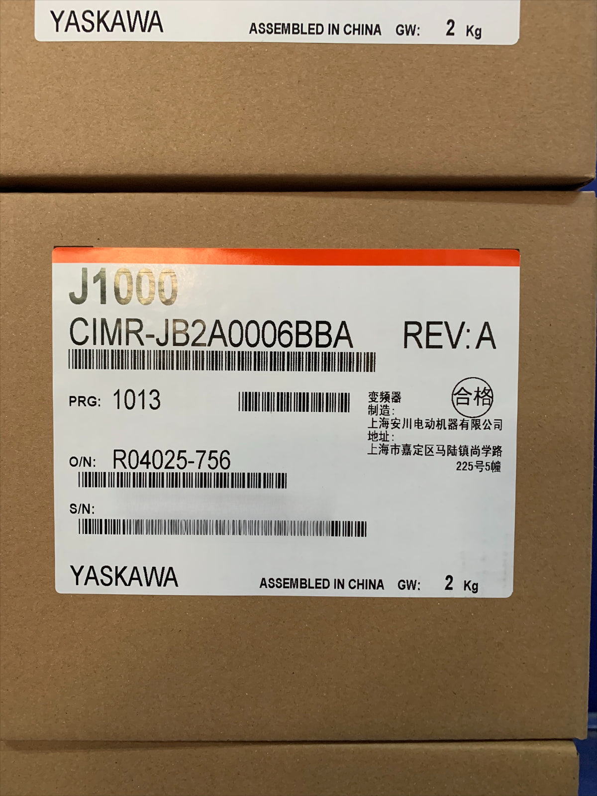 1PC CIMR-JB2A0006BBA  YASKAWA nverter Quality Assurance Fast delivery