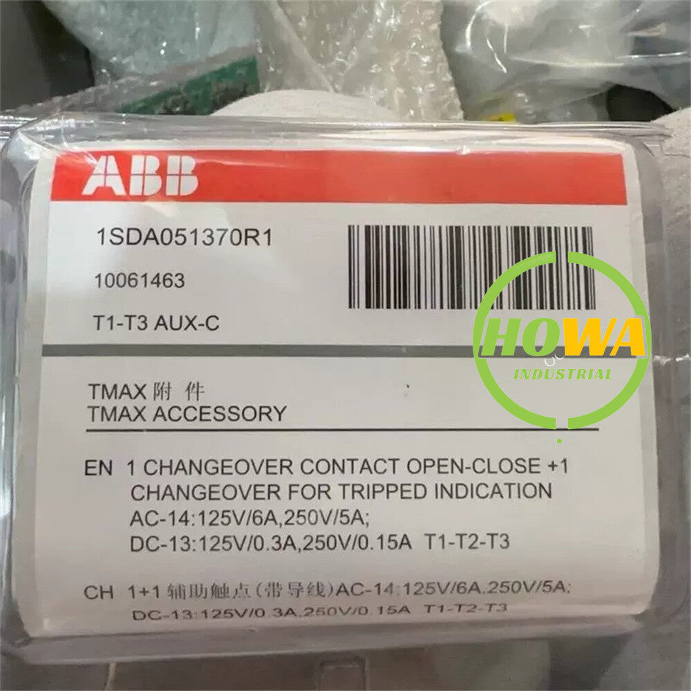 1PC  ABB Undervoltage Tapper TMAX T1-T3 AUX-C Auxiliary Contact 1SDA051370R1