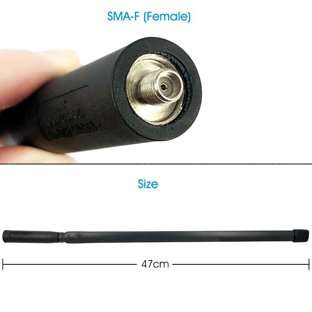 Folding Tactical Antenna SMA-F Female For Baofeng UV-5R Kenwood Hyt Radio 47cm