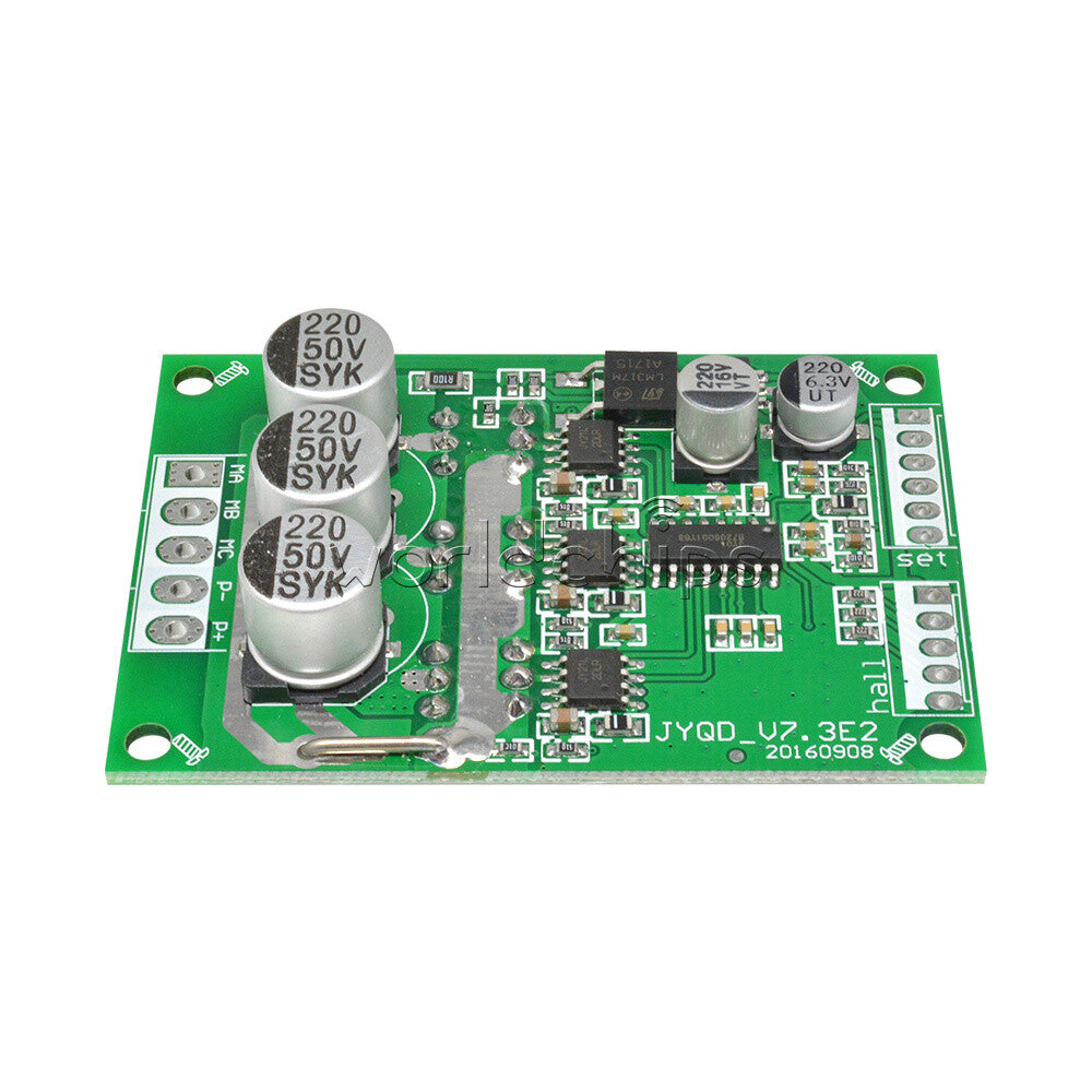 Brushless Motor Controller DC 12V-36V 500W Hall Motor Balanced Auto Driver Board