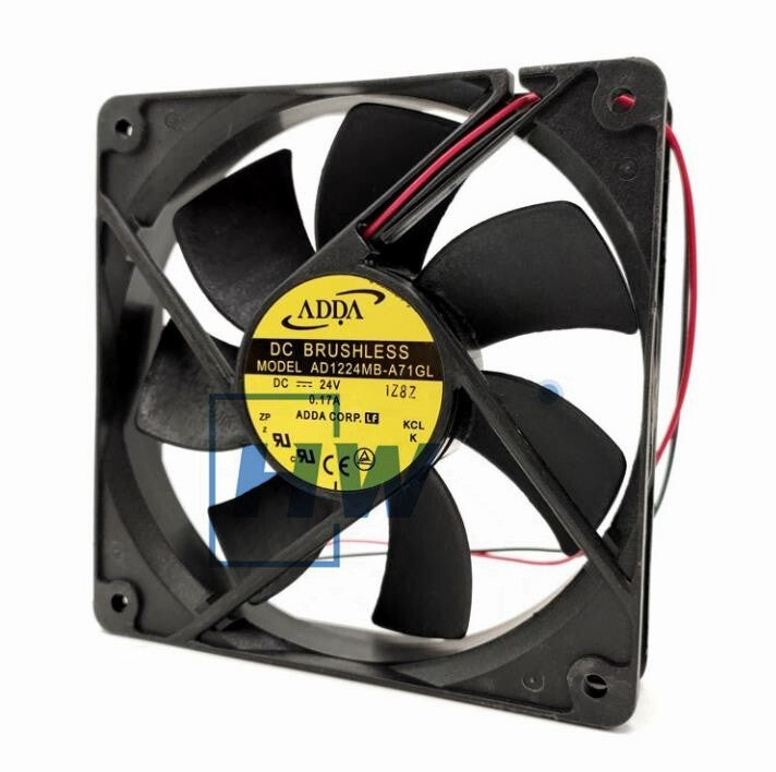 1Pc   AD1224MB-A71GL  ADDA 12025 120 X 120 X 25MM Dual Ball Cooling Fan
