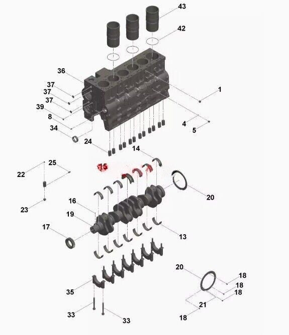1pcs Cummins engine QSL9.3 accessories  cylinder liner G5530375