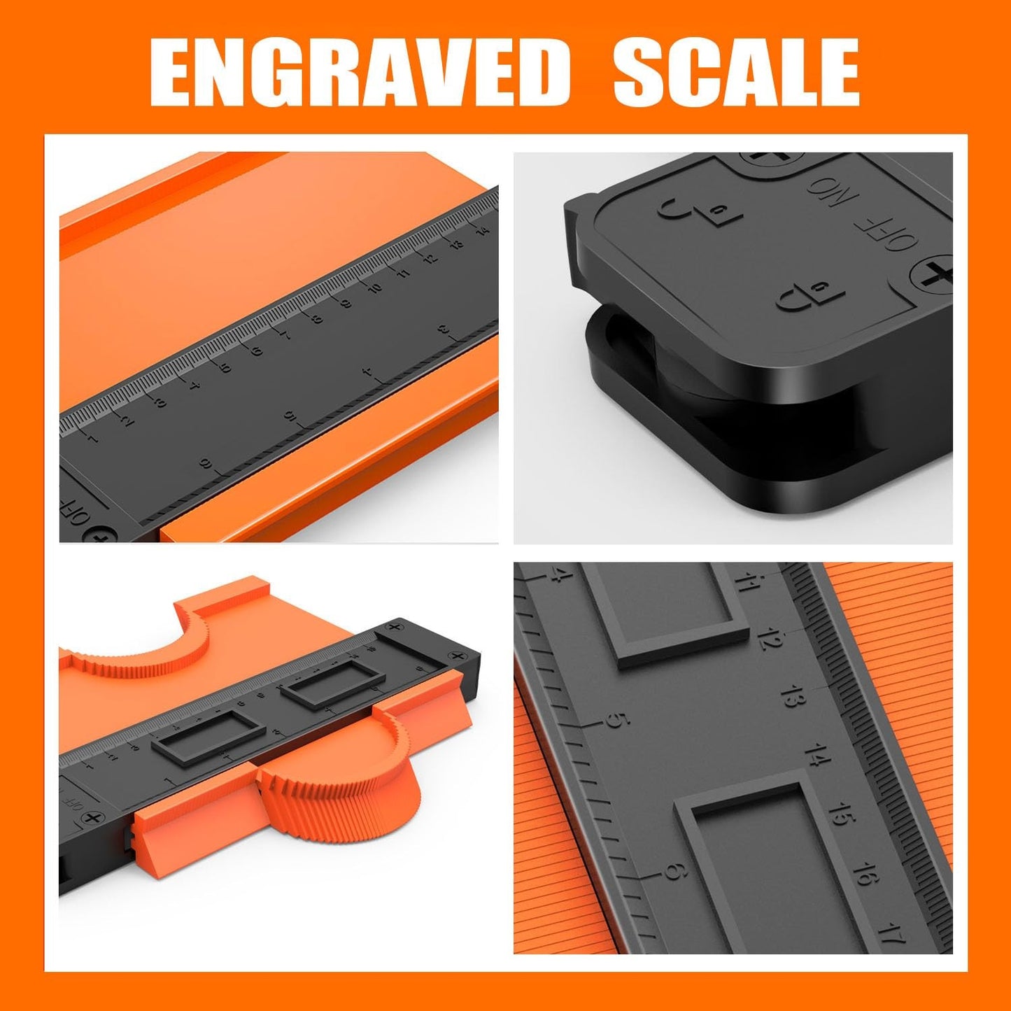 Christmas Stocking Stuffers for Men - Contour Gauge with Engraved Scale, Not Fad