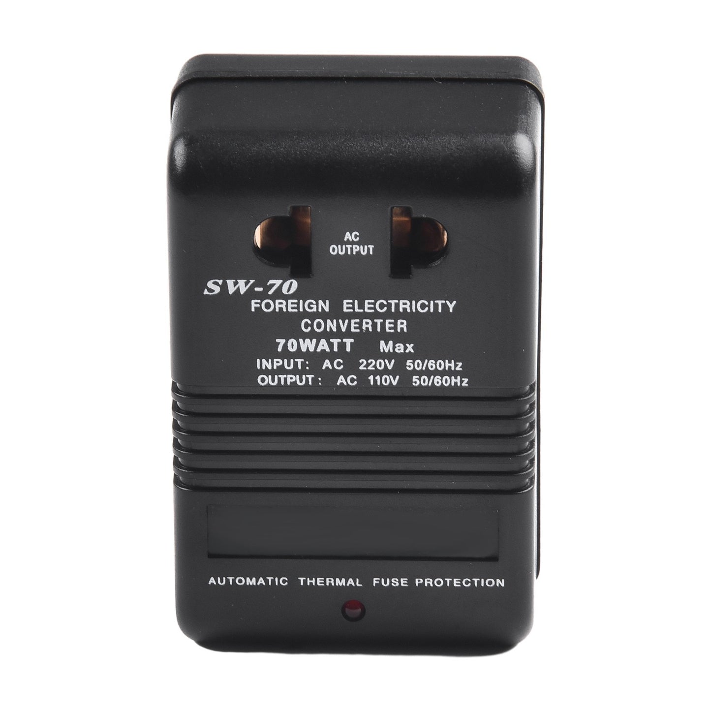 Travel Sized Dual Channel Converter Transformer 1PCS 110/120V to 220/240V