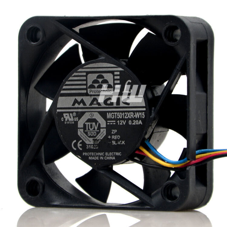 MAGIC 50*50*15 MGT5012XR-W15 DC12V 0.20A 5CM 4 wire PWM fan