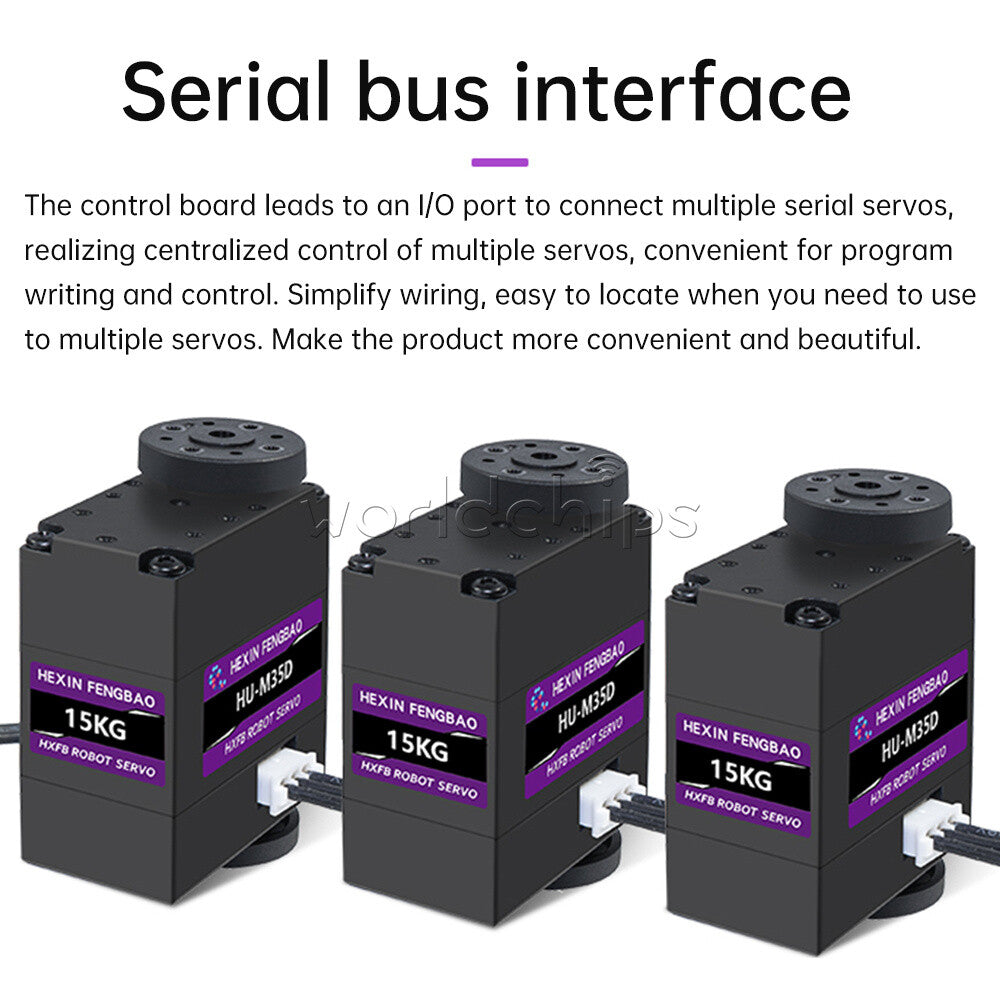 DC5-8.4V Robot DIY Servo 15kg Serial Bus Servo Metal Gear Single/Dual-axis