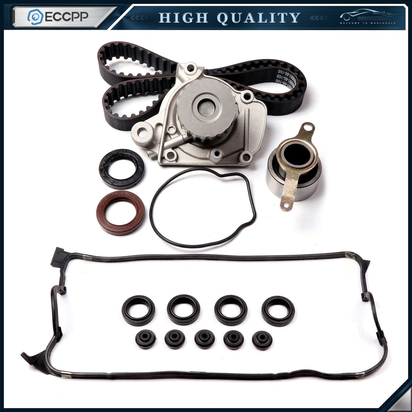 Timing Belt Water Pump Kit For 96-00 Honda Civic 1.6L SOHC D16Y5 D16Y7 D16Y8