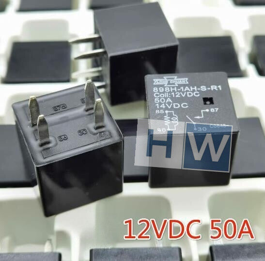 3Pcs  Matsukawa 898H-1AH-S-R1 4-pin 12VDC 50A Automotive Relay