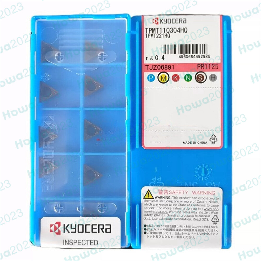 10Pieces/Box Kyocera TPMT110304HQ PR1125 TPMT221HQ Turning Blade Carbide Insert