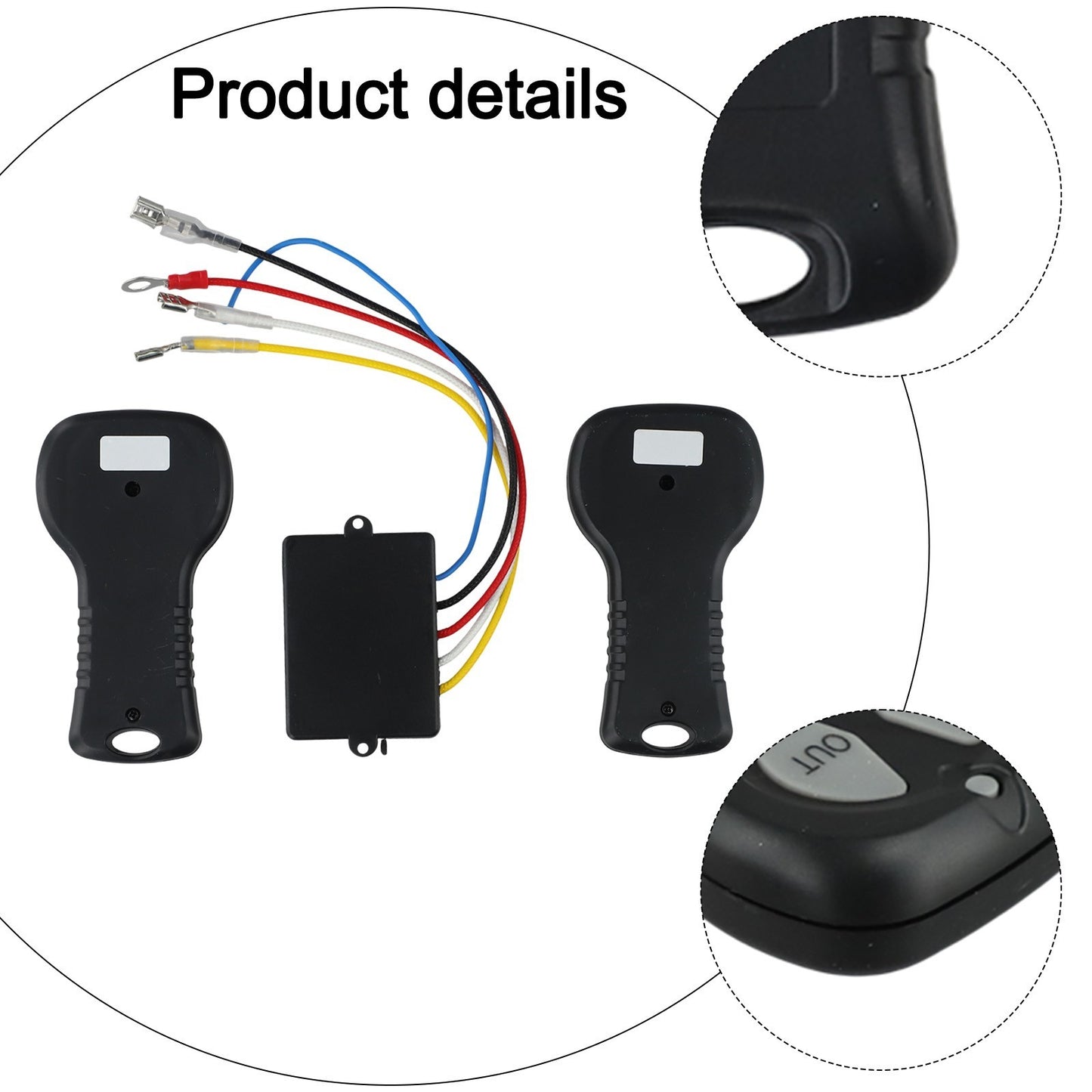 User Friendly 12V Wireless Winch Controller Kit Designed For Vehicle Upgrades