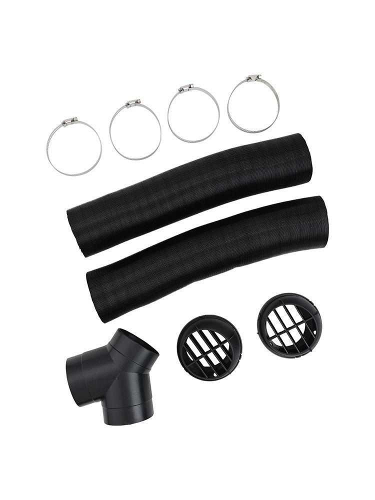 Aluminium Foil Exhaust Duct Set 75mm for Diesel Air Heaters Y Branch Kit