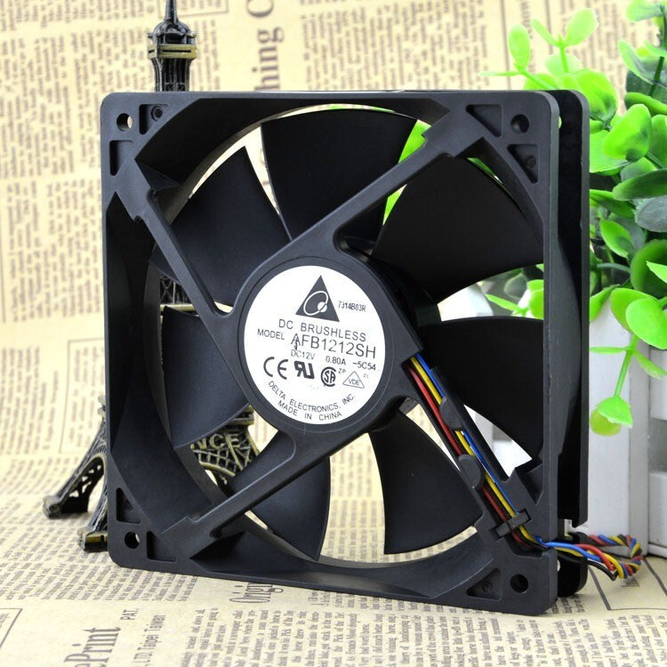Delta fan AFB1212SH 12025 120*120*25mm 12V 0.8A 4pin PWM Case Cooling Fan