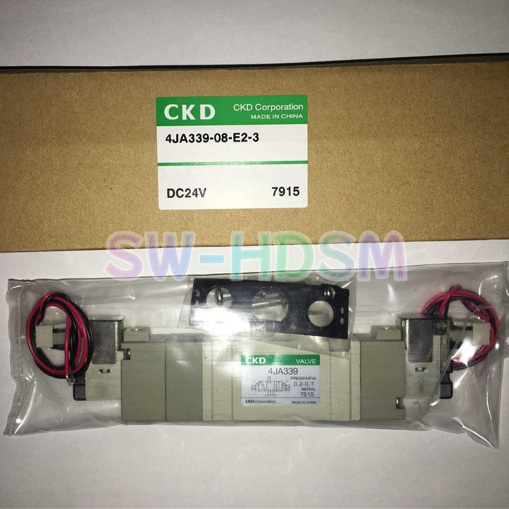 1PCS  for CKD Solenoid Valve 4JA339-08-E2-3 DC24V Freight Free