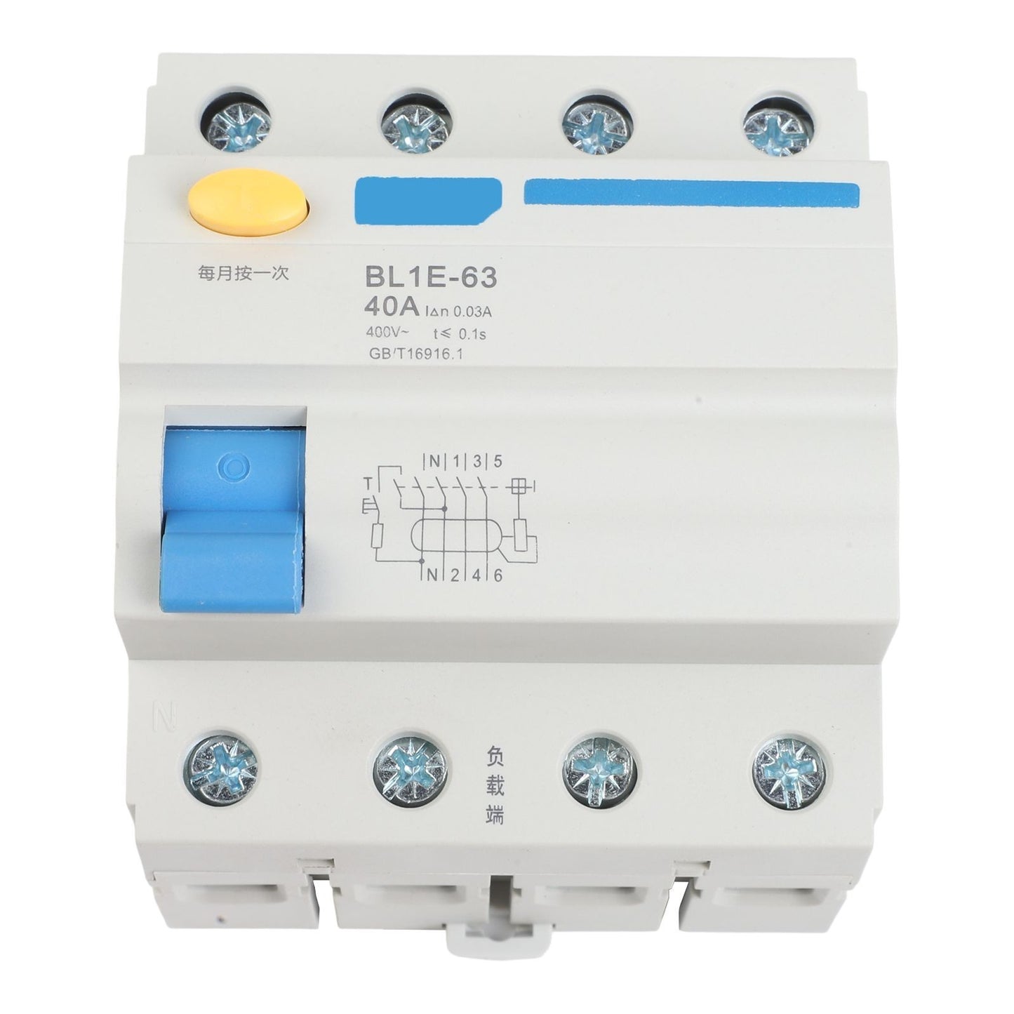 Electrical Leakage Protector ML1E63 3P+N Rated 400V for Enhanced Durability