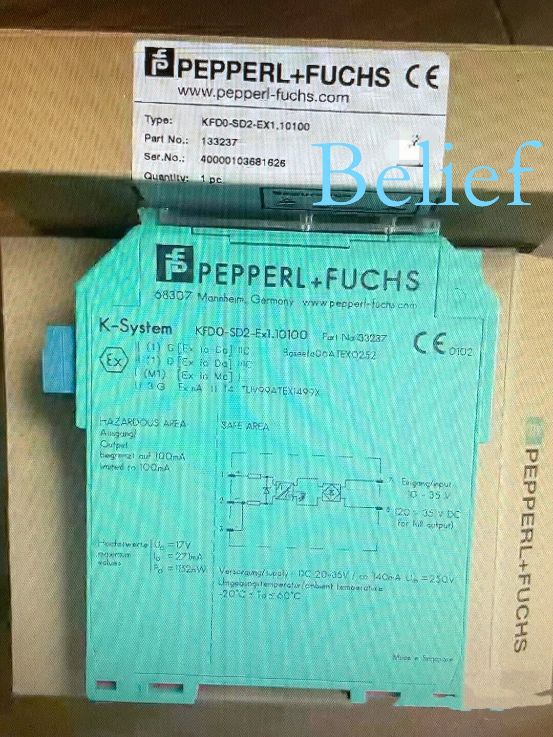 1pc Pepperl+Fuchs KFD0-SD2-EX1.10100   security barrier #P