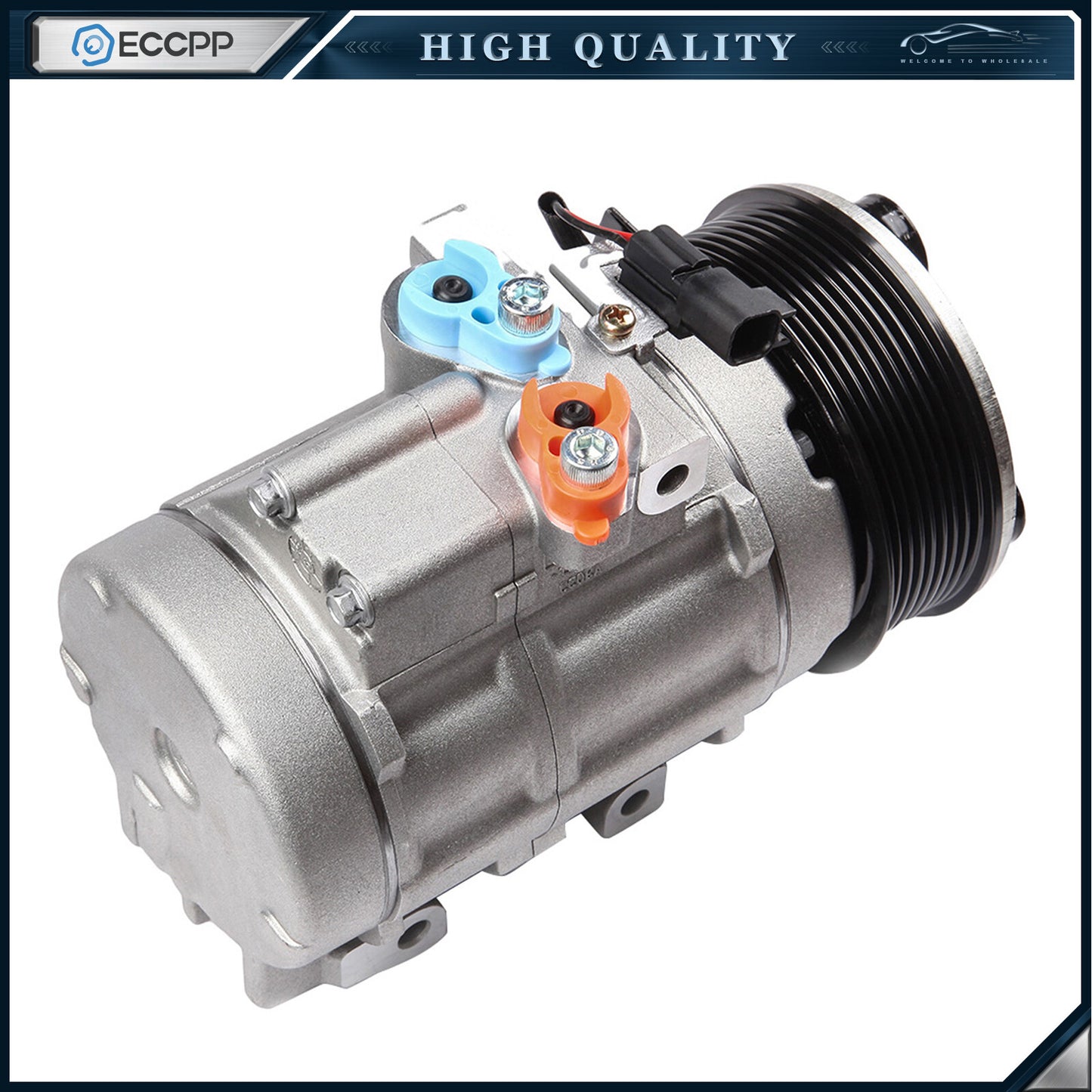 ECCPP A/C AC Compressor and Clutch For Ford F-250  F-350 Super Duty 6.7L