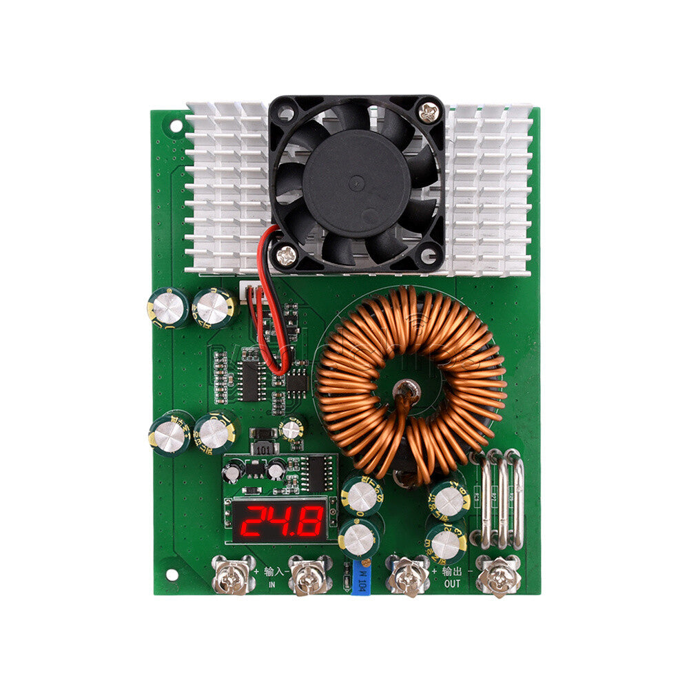 DC-DC 25-90V To 2.5V-50V Adjustable Buck Step-down Power Supply Module With Fan