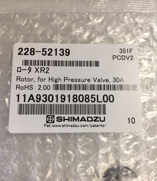 1PC   Shimadzu 228-52139 High Pressure Rotor