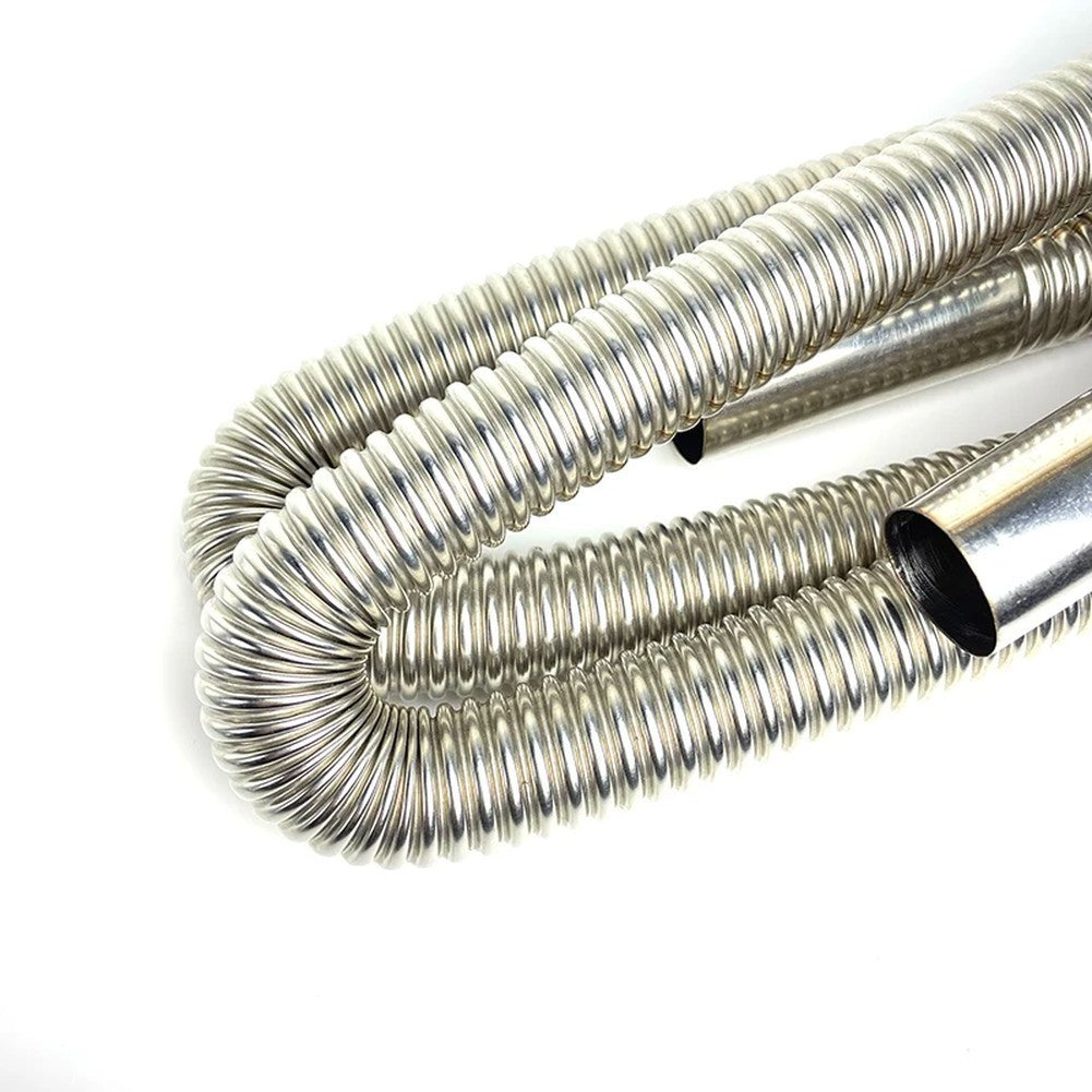 Exhaust Hose 25mm ID 100cm Stainless Steel with 3cm Clamps for Diesel Heater