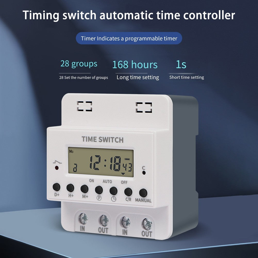 Digital Timer Switch Relay KG316T AC220V 60A-100A Electronic Programmable Timer