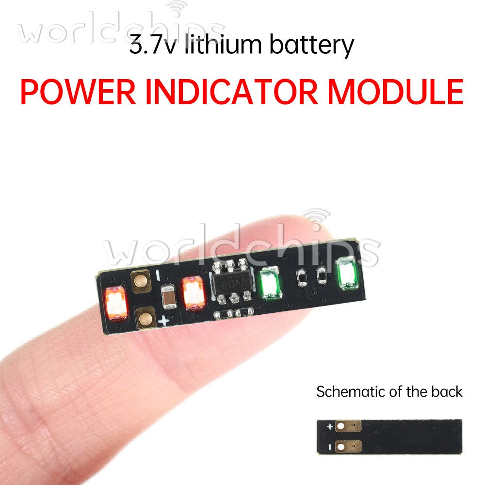 100* DC3.7-4.2V 1S Li-ion Battery Power Meter Indicator Module High Bright