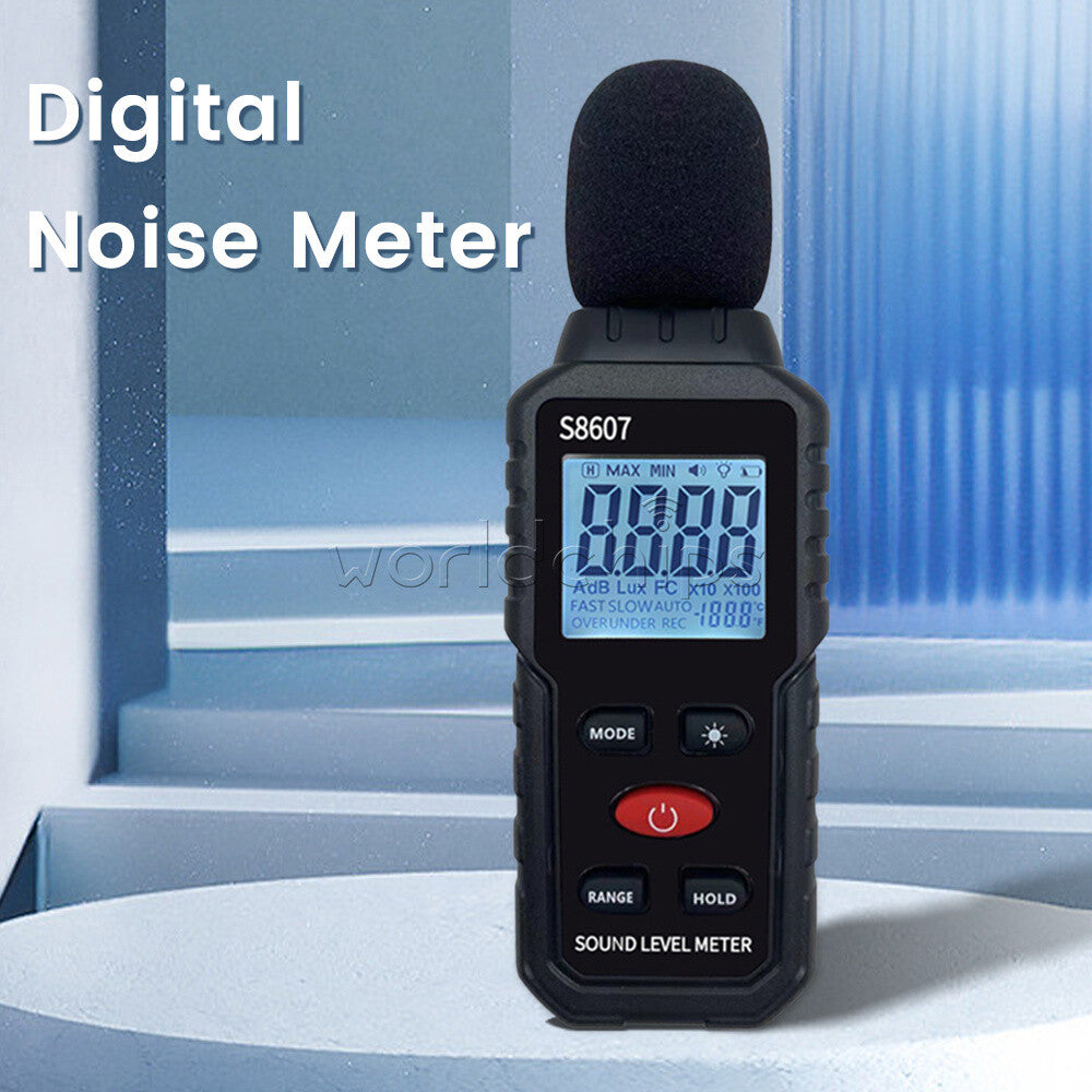 Digital LCD Sound Level Meter 30~130dB Professional Sound Noise Level Meter