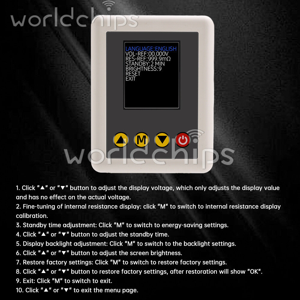 TS4520 Voltage Internal Resistance Tester Digital Car Battery Capacitor Tester