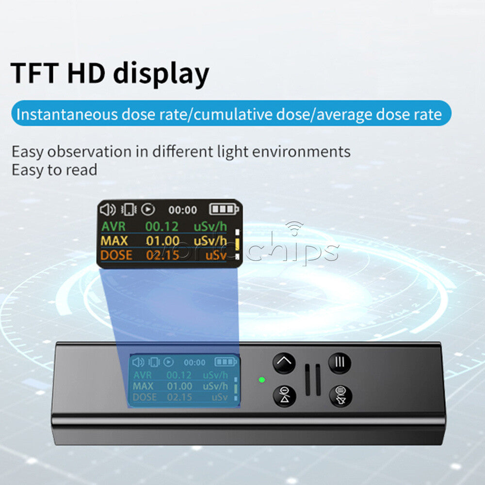 Digital Electromagnetic Radiation Detector Tester Geiger Counter For X/γ/β-ray