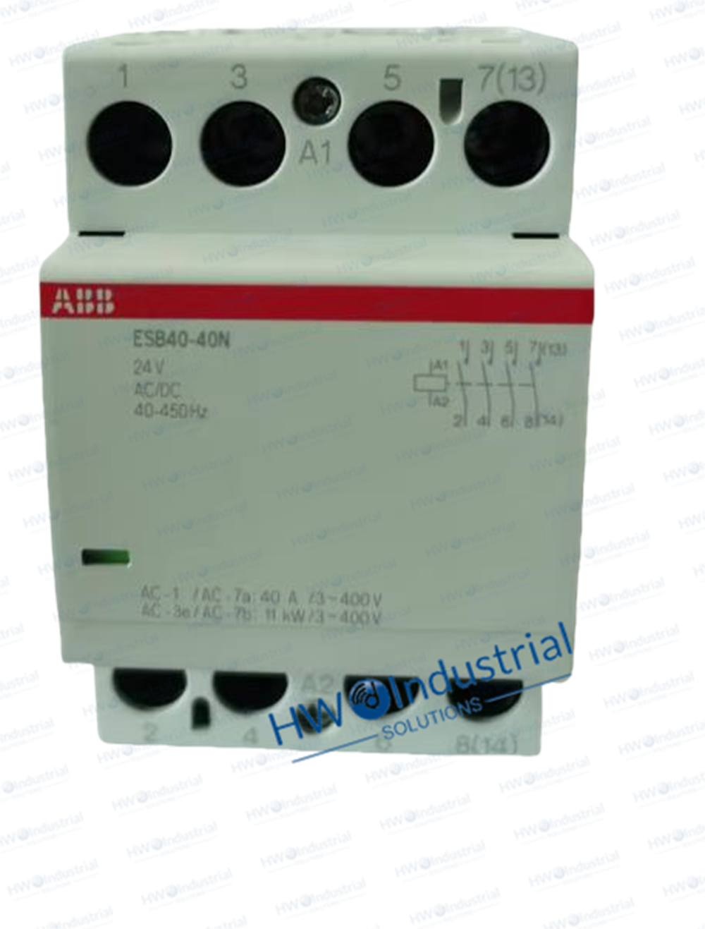 1/Piece ESB40-40N-01 ABB Building Specific 40A Contactor Coil Voltage 24VAC/DC