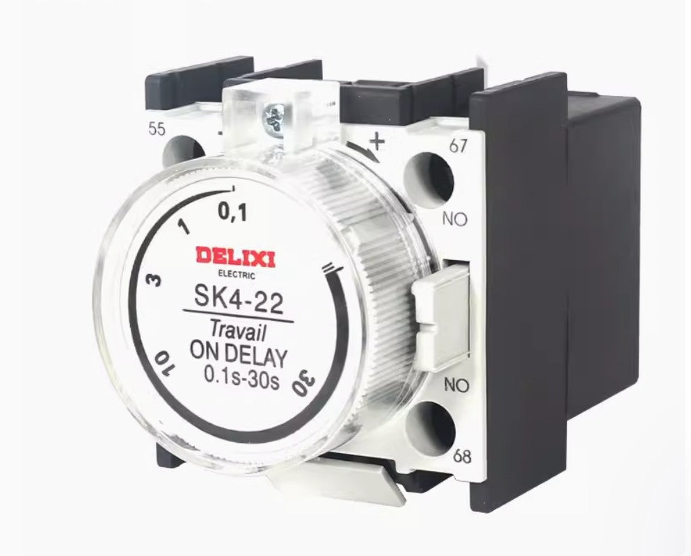 1 pcs For DELIXI Air delay head SK4-22 0.1-30S Adapted to CJX2s series contactor