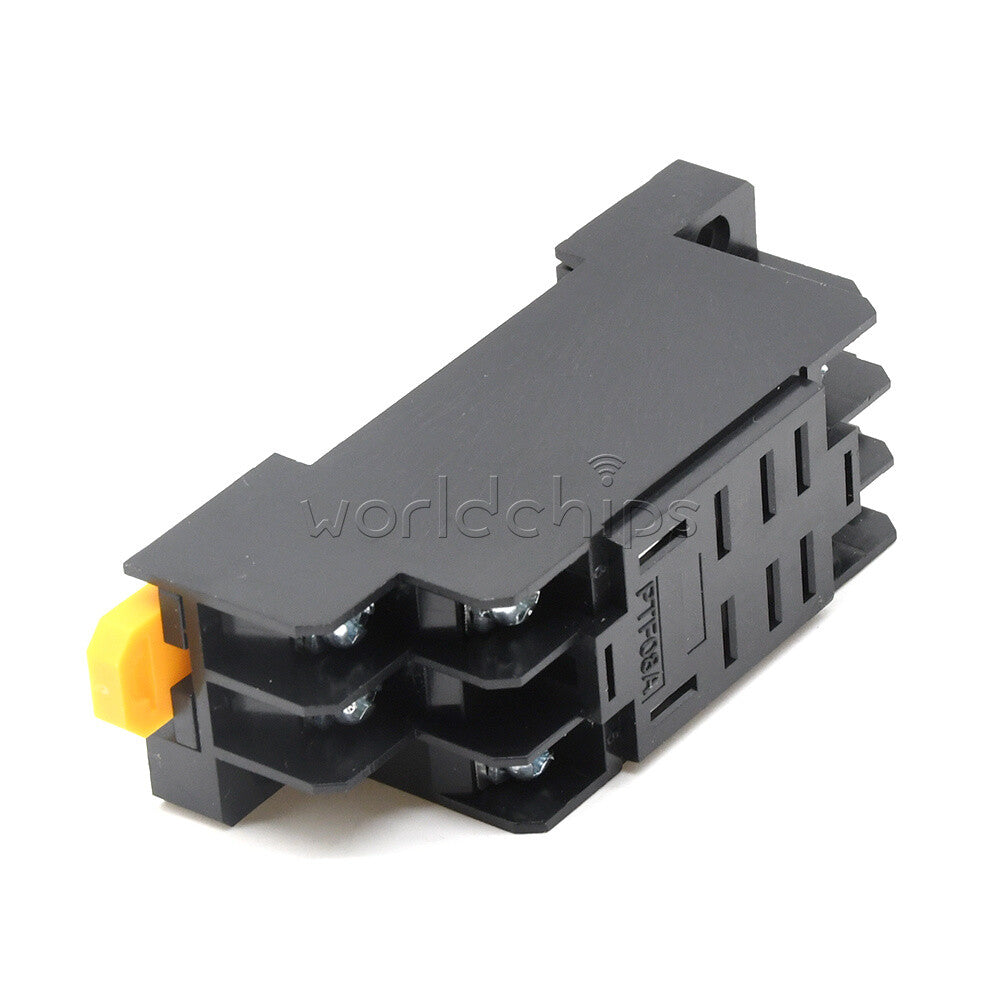 10PCS DC12V DC Coil Power Relay LY2NJ DPDT 8 Pin HH62P JQX-13F With Socket Base