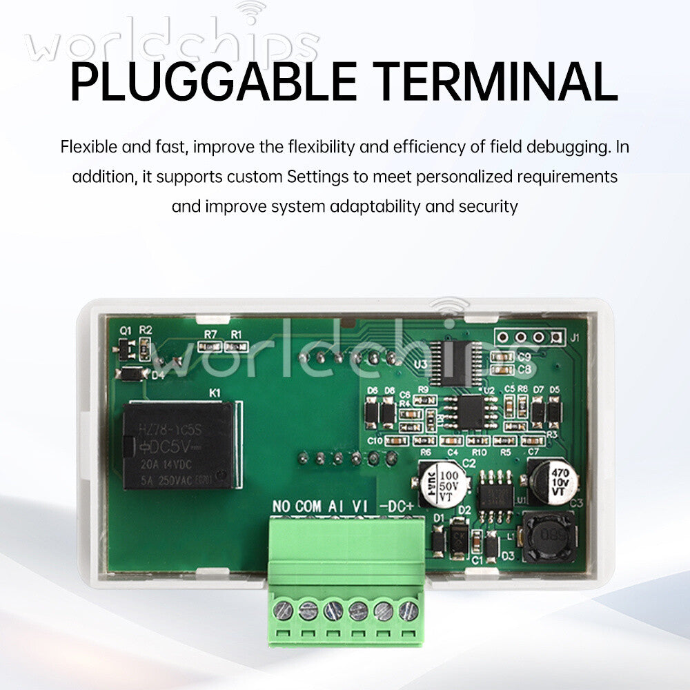 DC0-10V 0-20mA Voltage Current Signal LCD Digital Meter Analog Input Embedded