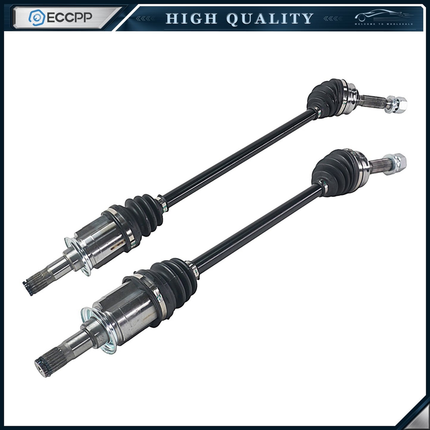 For Dodge Caliber 2007-2008 2.4L Rear AWD Automatic CVT Trans 2pcs CV Axle Shaft
