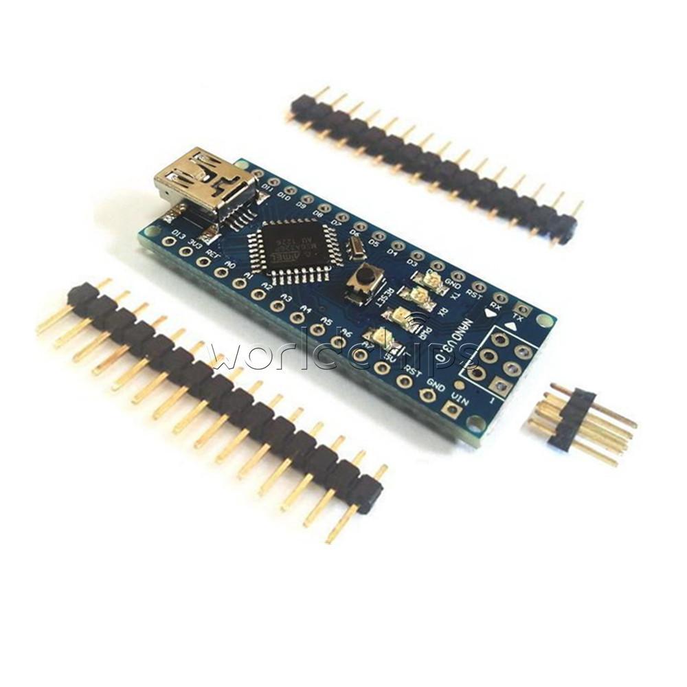 Terminal Adapter + Mini USB Nano V3.0 ATmega328 5V 16M Micro-controller Board