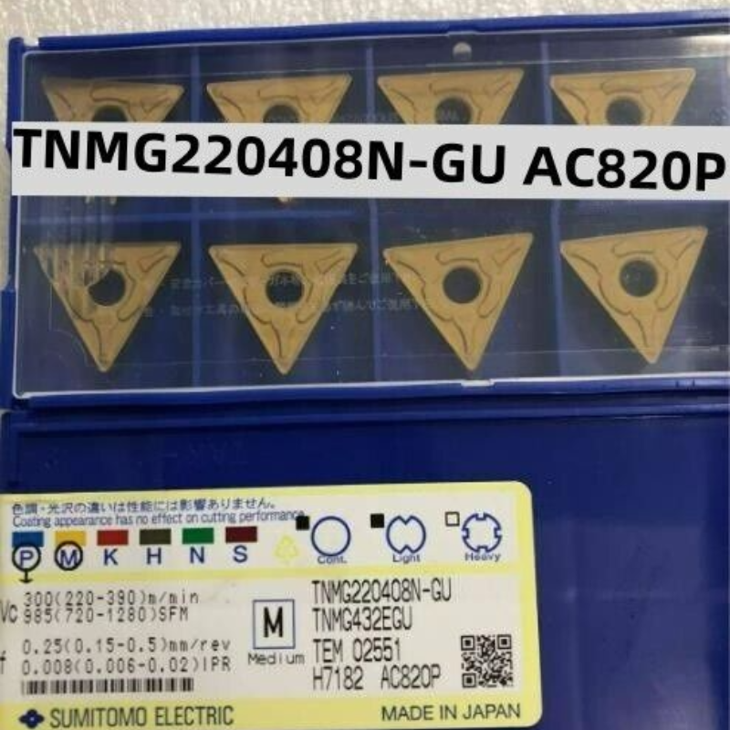 10Pcs/Box SUMITOMO TNMG220408N-GU AC820P TNMG432EGU Turning Blade Carbide insert