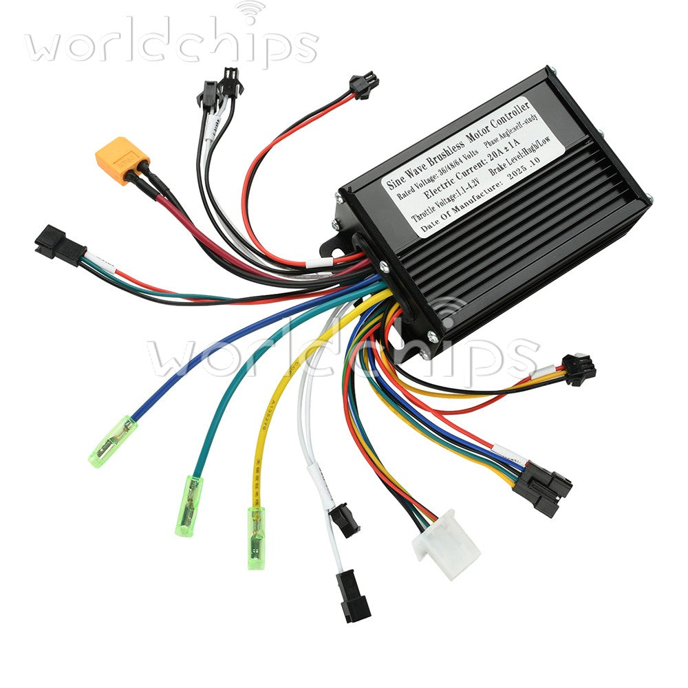 36V 48V 20A Sine Wave Brushless Motor Controller 350W-500W for Electric Bicycle